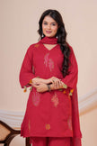 Aarzoo Maroon Floral Embroidered Kurta Set