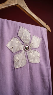 Aaina Lavender Appliqué Embroidered Co-ord Set