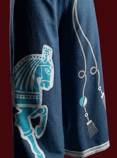 Ashvika Blue Digital Print Co-ord Set