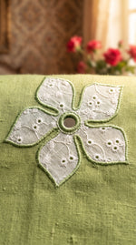 Load image into Gallery viewer, Aaina Mint Green Appliqué Embroidered Co-ord Set