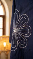 Rul Gul Navy Blue Embroidered Co-ord Set