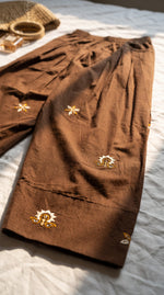 Load image into Gallery viewer, Adaa Brown Embroidered Farshi Kurta Set