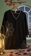 Rul Gul Black Embroidered Co-ord Set
