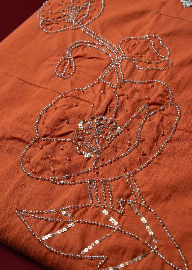 Ziya Terracotta Bead Work Co-ord Set