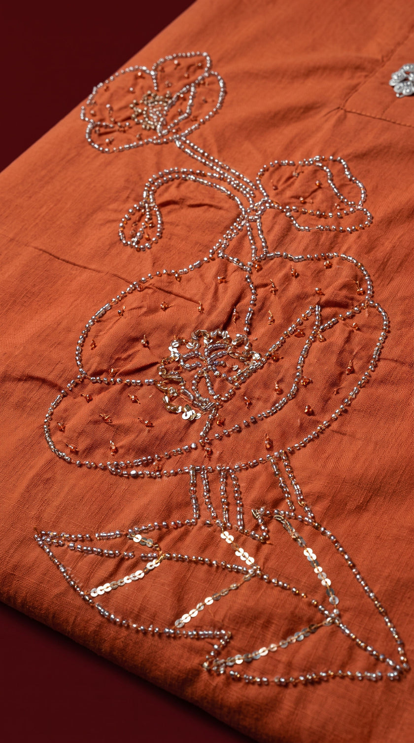 Ziya Terracotta Bead Work Co-ord Set