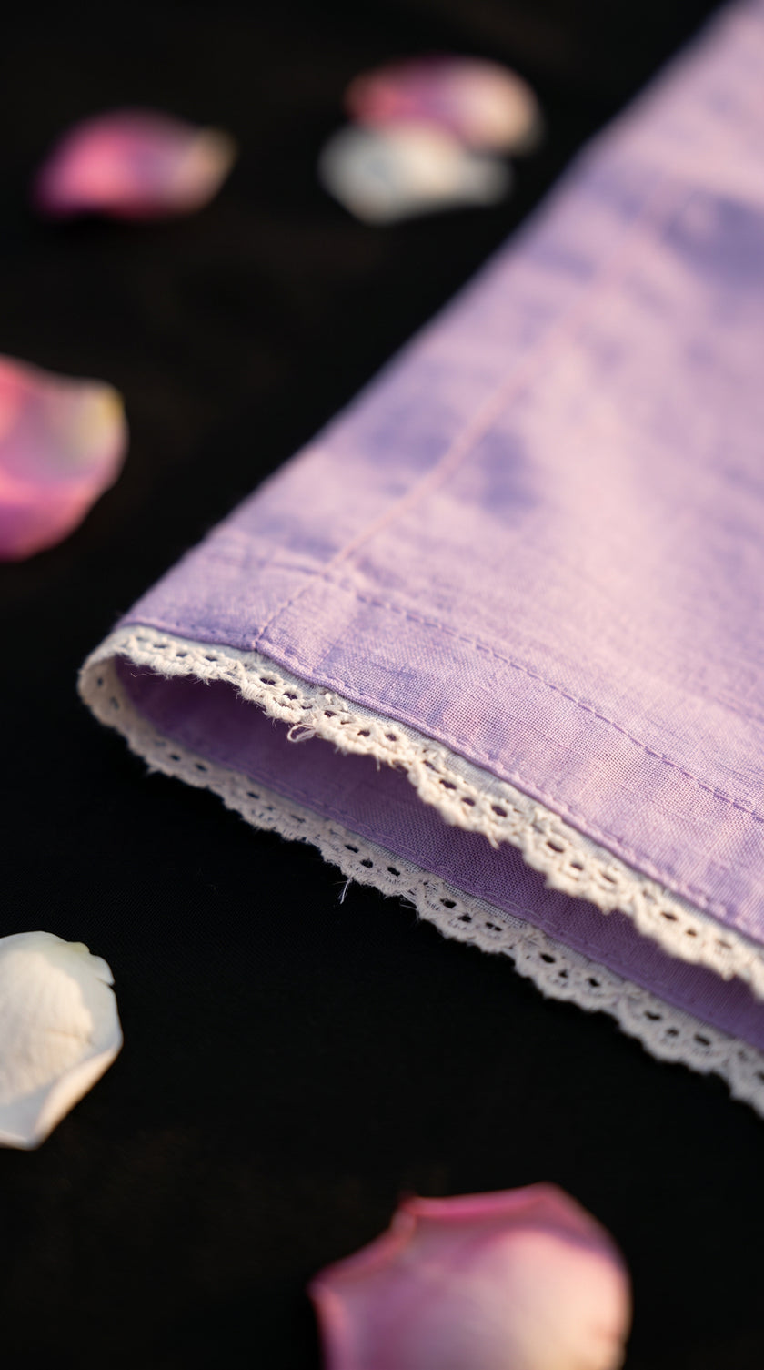 Aaina Lavender Appliqué Embroidered Co-ord Set