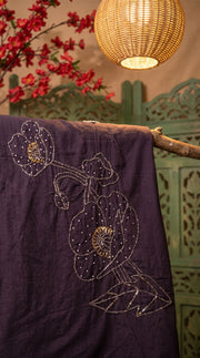 Ziya Purple Bead Work Co-ord Set