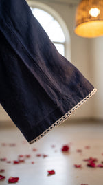 Load image into Gallery viewer, Rul Gul Navy Blue Embroidered Co-ord Set