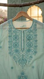 Load image into Gallery viewer, Arohi Sky Blue Embroidered Kurta Set