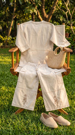 Load image into Gallery viewer, Haseen Off White Kantha Embroidered Co-ord Set