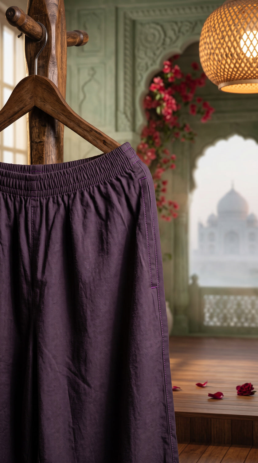 Ziya Purple Bead Work Co-ord Set