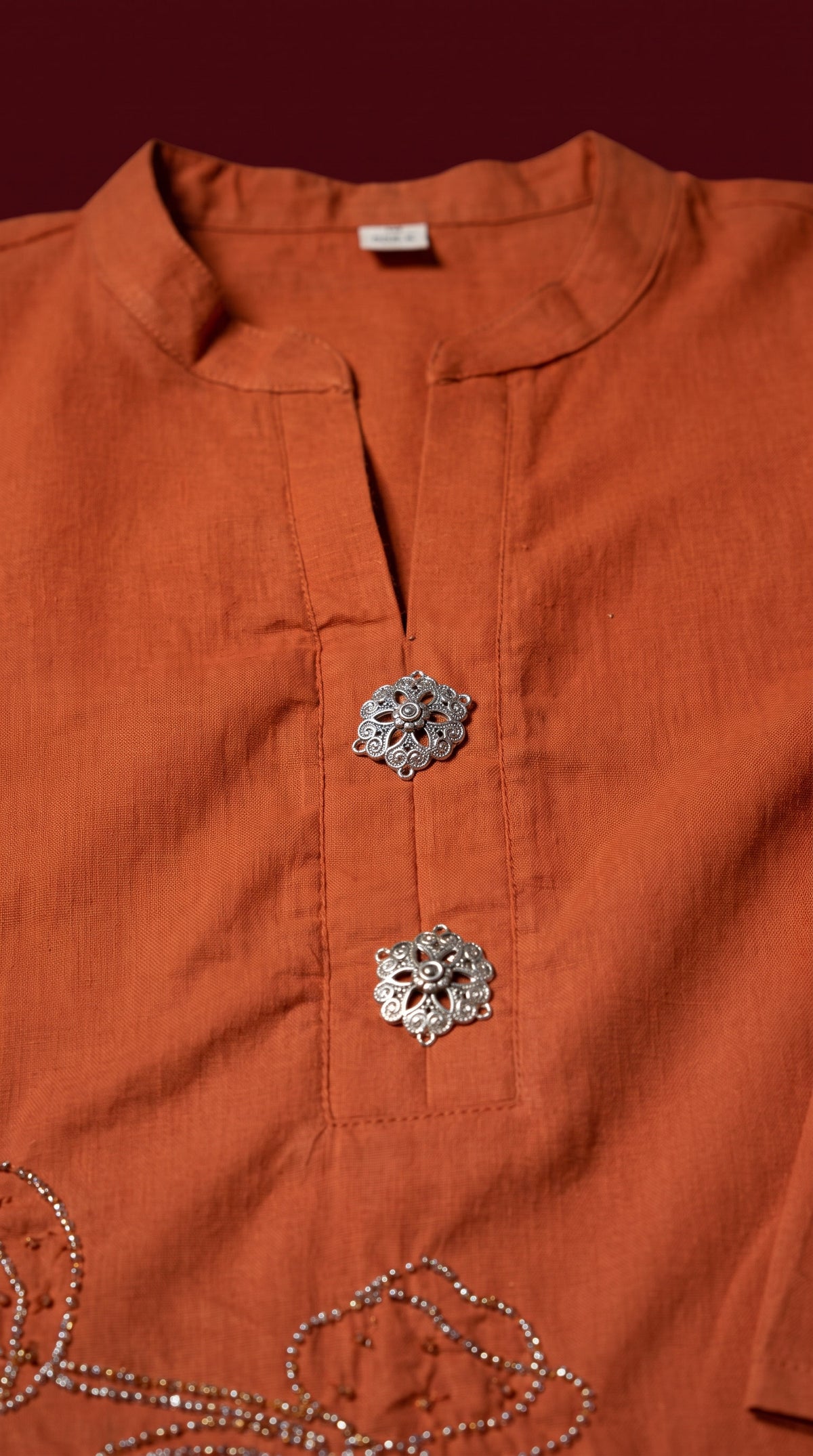 Ziya Terracotta Bead Work Co-ord Set