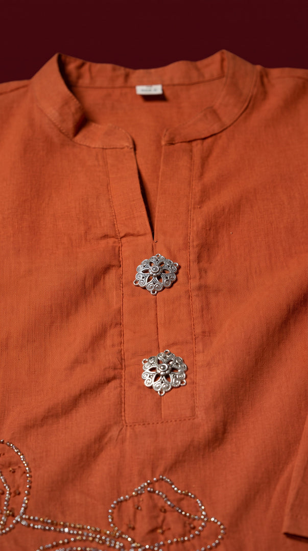 Ziya Terracotta Bead Work Co-ord Set