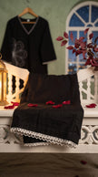 Rul Gul Black Embroidered Co-ord Set