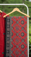 Madhavi Maroon Mirror Embroidered A-Line Kurta Set