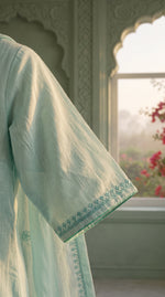 Load image into Gallery viewer, Arohi Sky Blue Embroidered Kurta Set