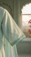 Arohi Sky Blue Embroidered Kurta Set