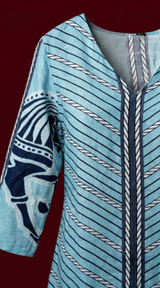 Ashvika Blue Digital Print Co-ord Set