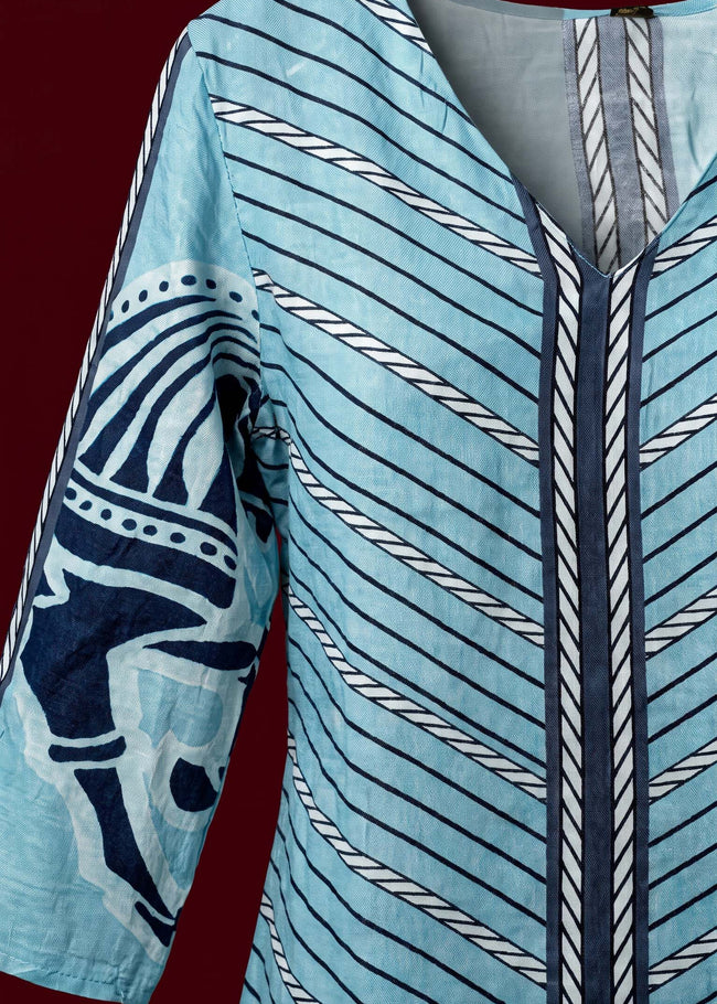 Ashvika Blue Digital Print Co-ord Set