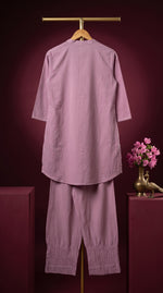 Load image into Gallery viewer, Abha Purple Mirror Kantha Co-ord Set
