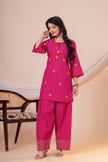 Nazm Rani Tassel Embroidered Co-ord Set