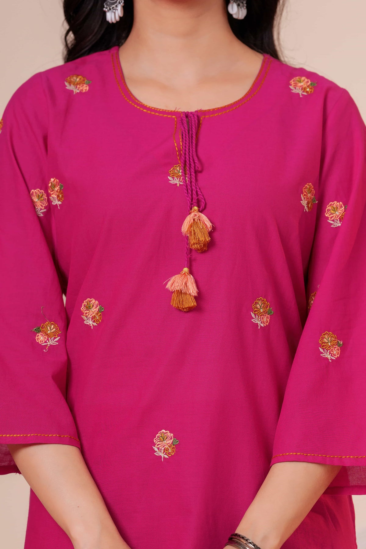 Nazm Rani Tassel Embroidered Co-ord Set