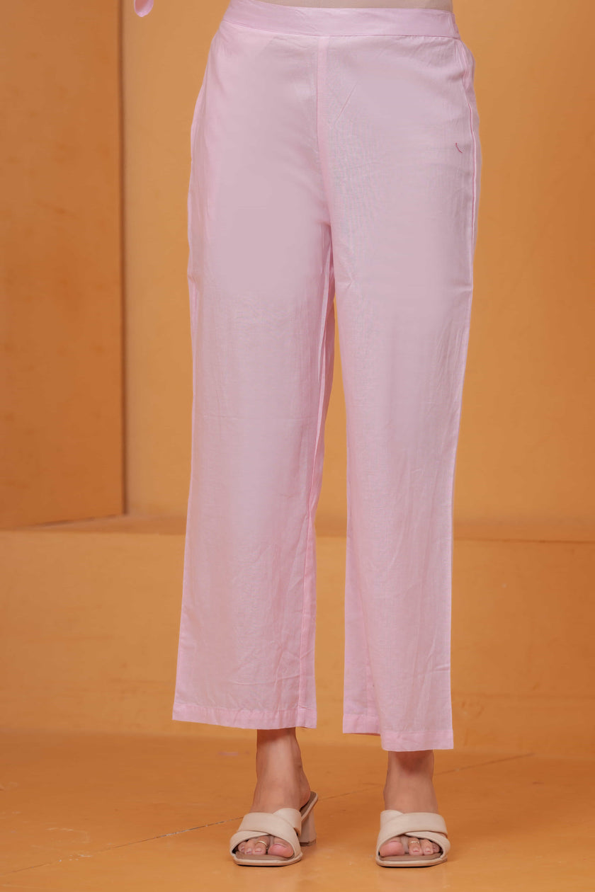 Saanjh Blush Embroidered Kurta Set