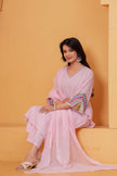 Saanjh Blush Embroidered Kurta Set