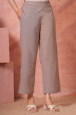 Saanjh Taupe Embroidered Kurta Set
