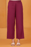 Vedika Maroon Metal Work Co-ord Set