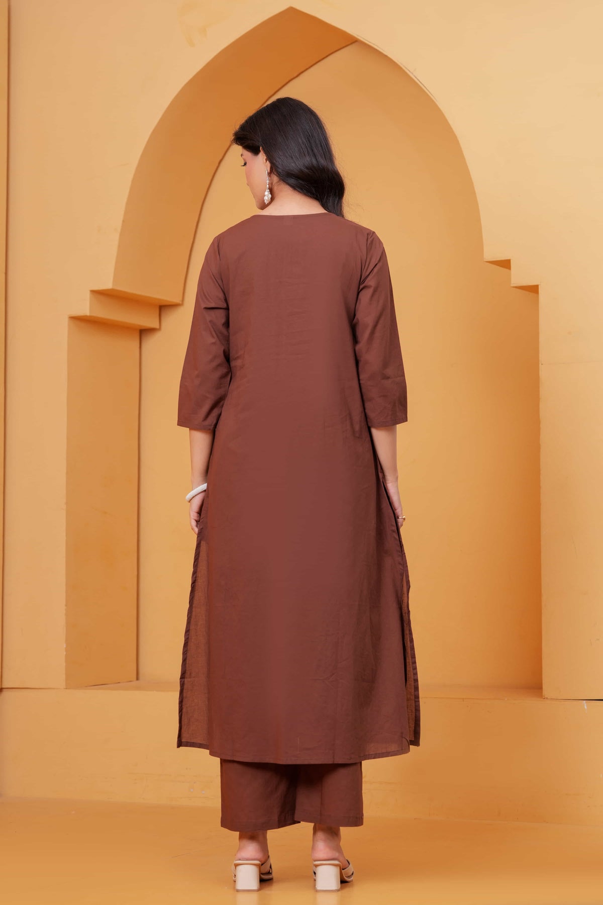 Vedika Terracotta Metal Work Co-ord Set