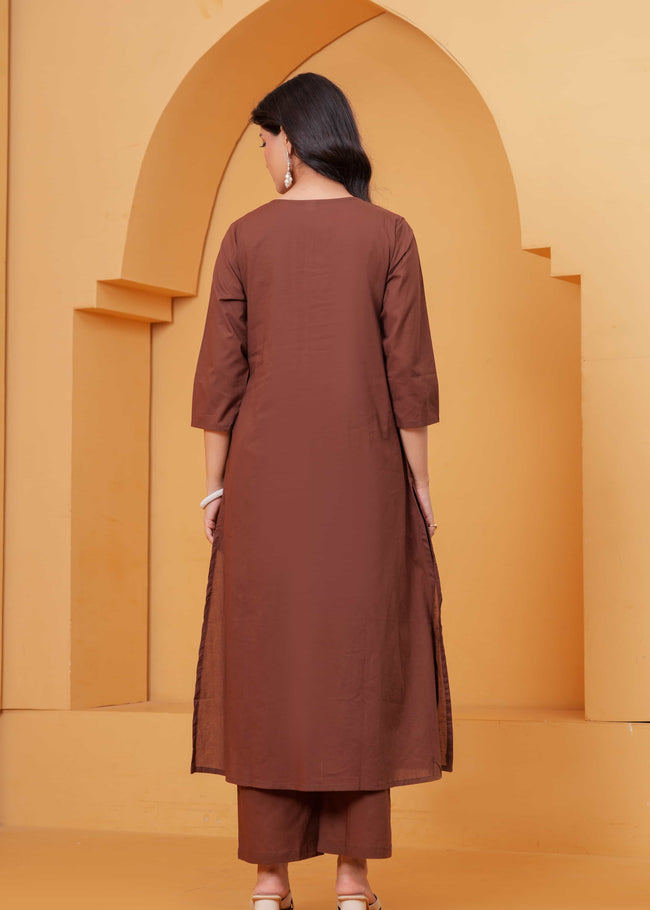 Vedika Terracotta Metal Work Co-ord Set